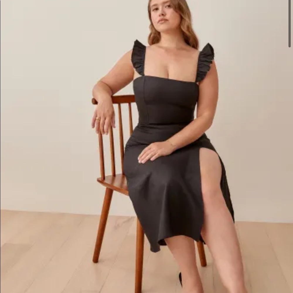 Reformation Spaulding Linen Dress